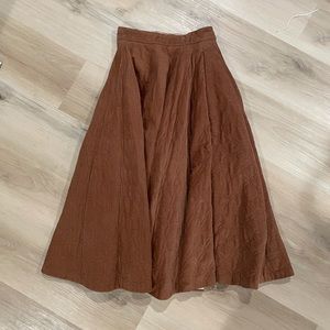 Vintage 1950s quilted circle skirt